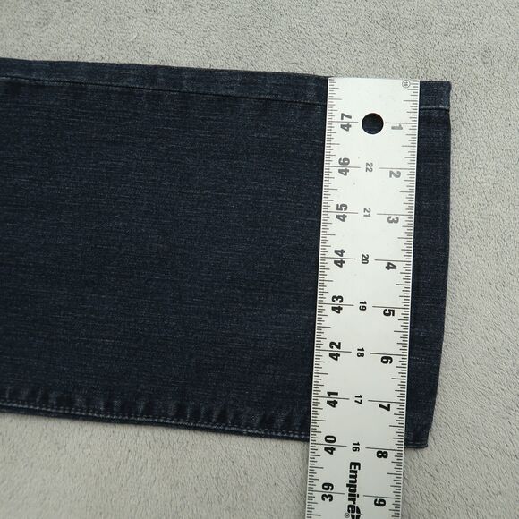 Levi's 505 Jeans Womens Size 14 Blue High-Rise Straight Denim 31" Inseam Stretch - Picture 6 of 16